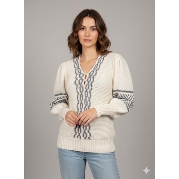 Lindo New York Women's Vintage Knit Pullover Sweater M Long sleeve never worn - Picture 1 of 10